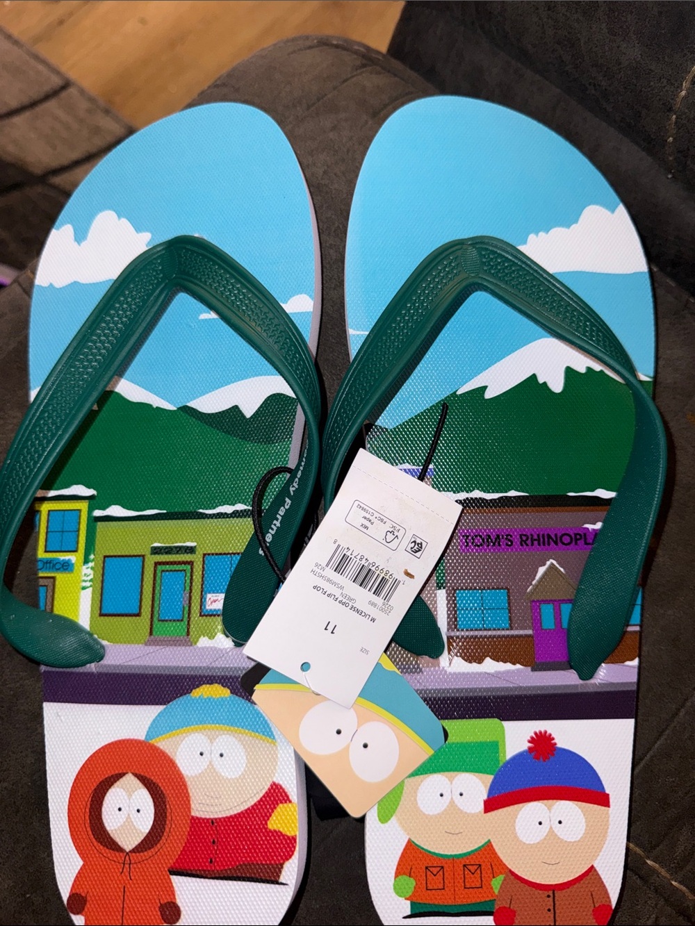 South Park flip flops size 11